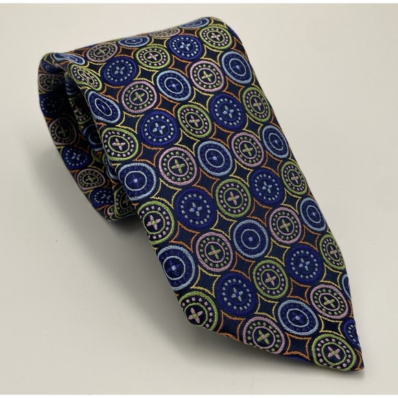 Forsyth Other - Forsyth Men's Silk Patterned Neck Tie Multicolor